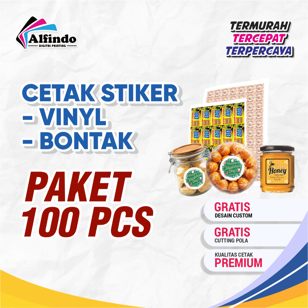 

PAKET 100 STIKER LABEL / STIKER KEMASAN