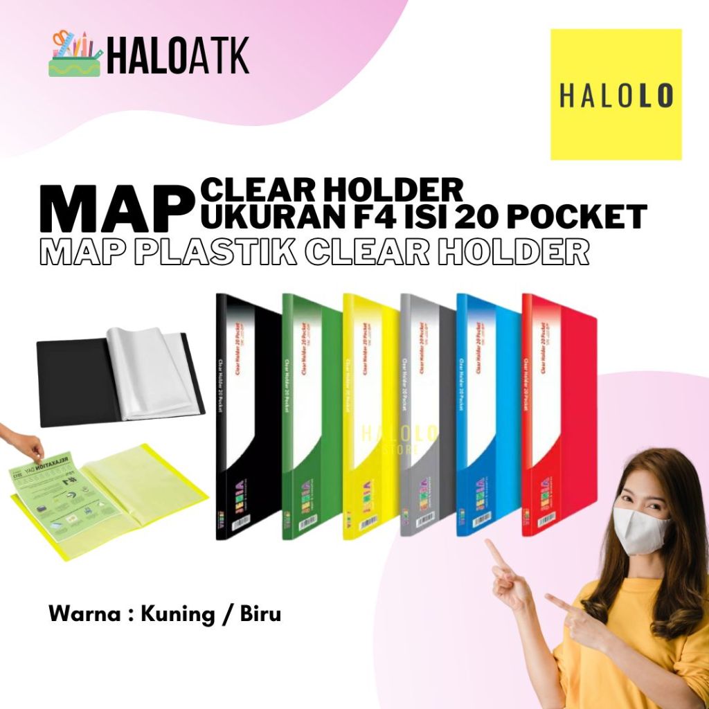 

Map Clear Holder F4 Dokumen Keeper Clear Holder Isi 20 Pocket