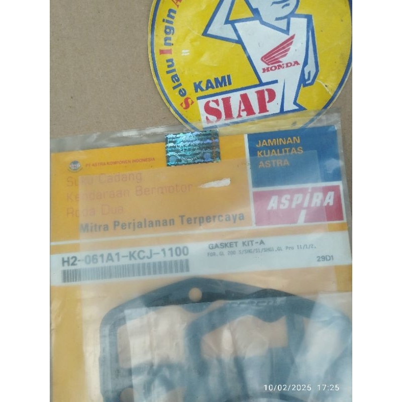 topset top set paking perpak blok block silinder cylinder head gasket kit a honda tiger2000 tiger 20