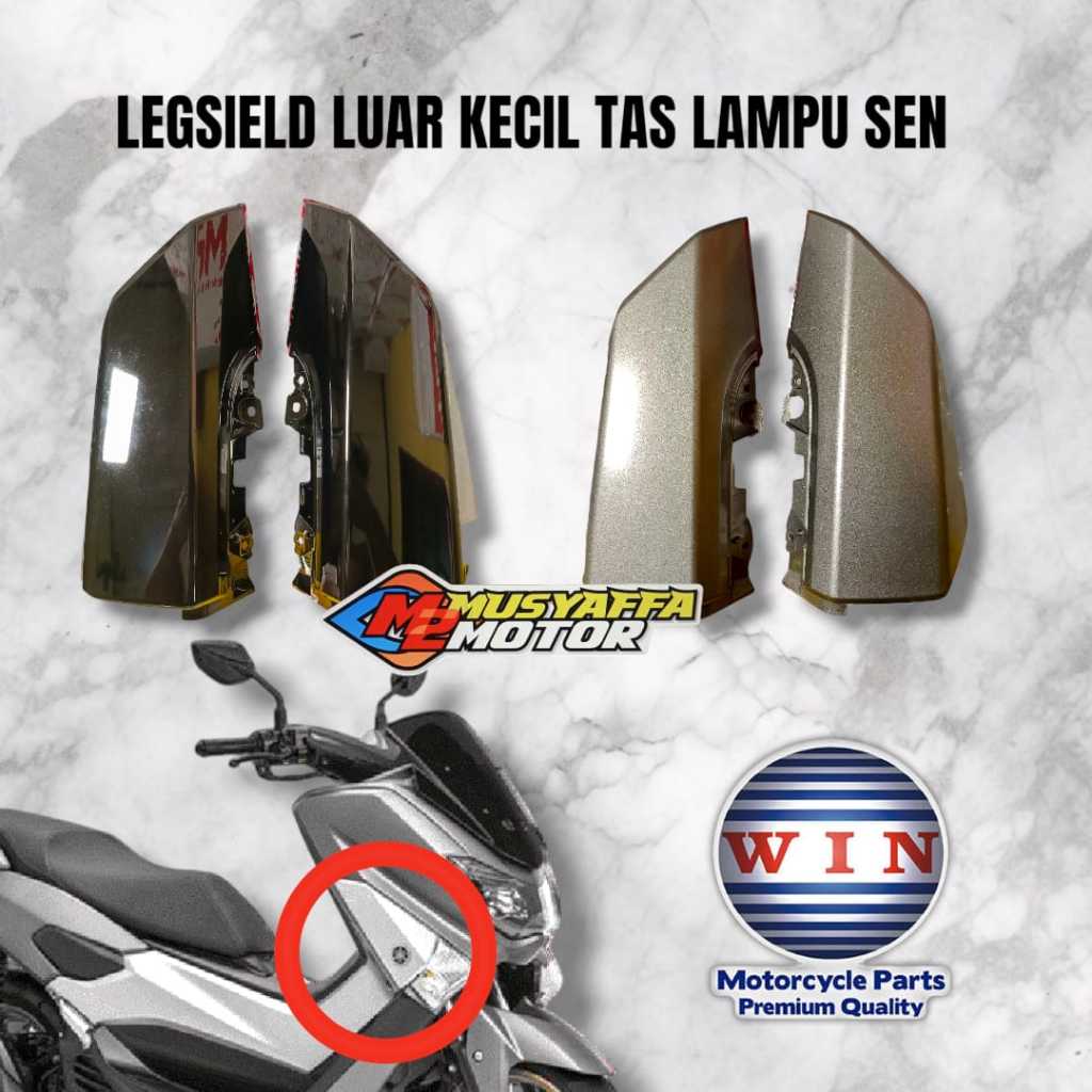 WIN - Cover Riting Reting Sayap Winglet Nmax Old N MAX Lama Hitam Silver Merk WIN