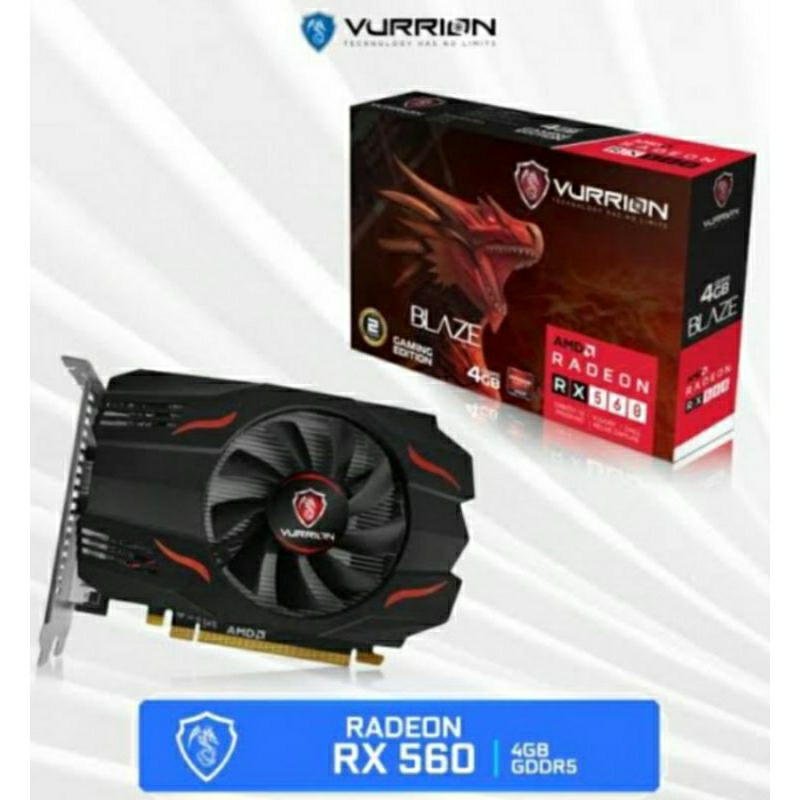 VGA CARD VURRION RX 560 4 GB DDR5
