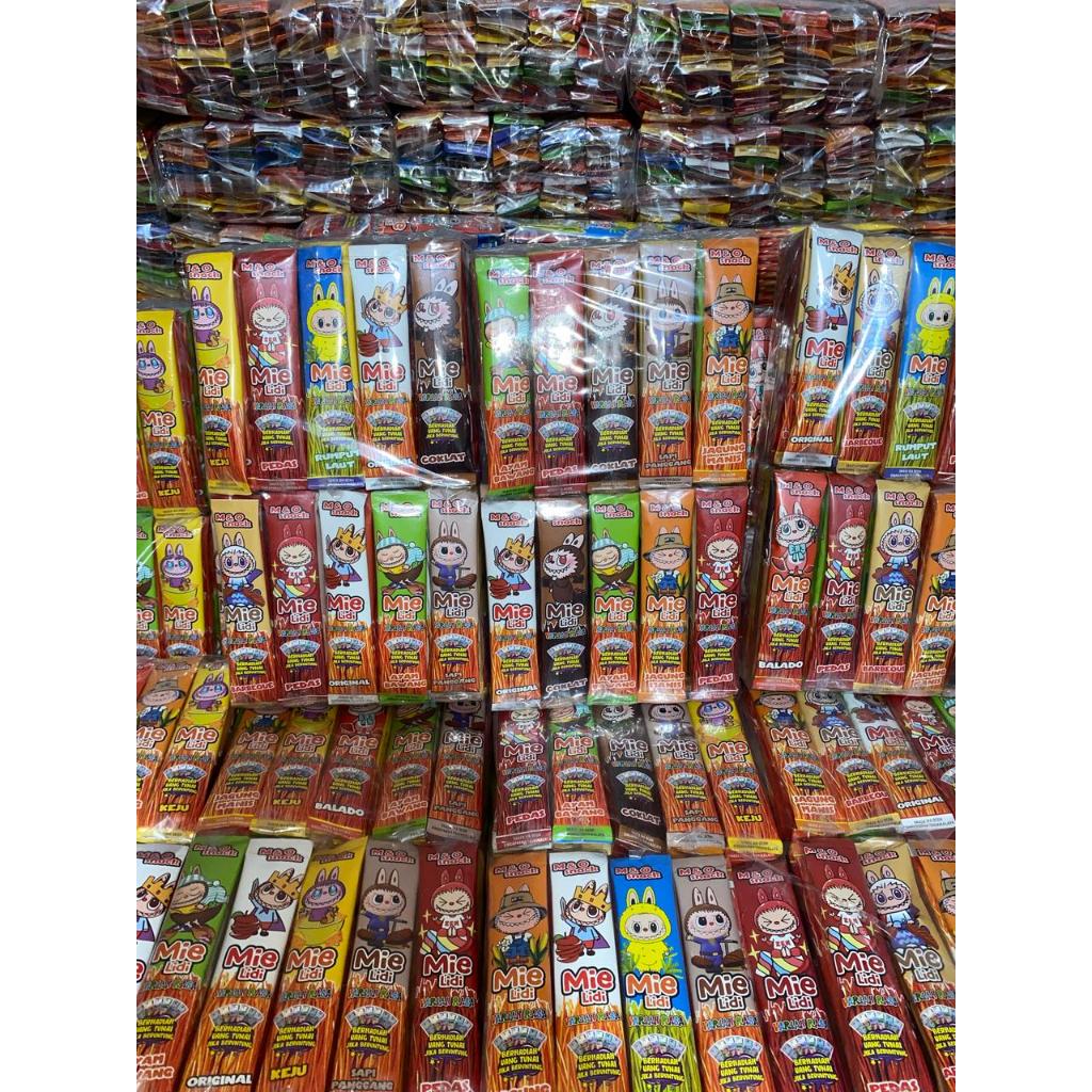 

PAKET USAHA MIE LIDI KARAKTER M&O VARIAN RASA 1 BAL ISI 10 PAK 120 PCS