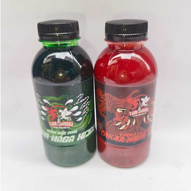 KEMIN AYAM CAKAR NAGA RJ FARM 1 SET H1JAU &  M3RAH UNTUK KAKI AYAM