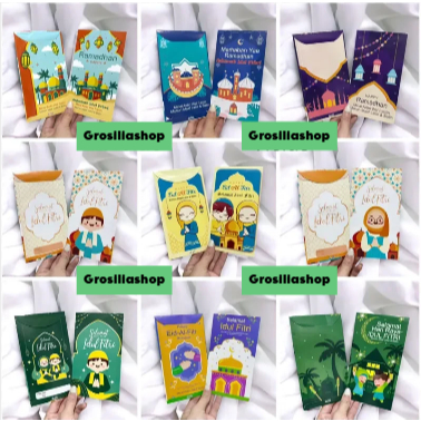 

[20pcs] Amplop PANJANG Idul Fitri Angpao Premium IMPORT Lebaran Gift Jakarta