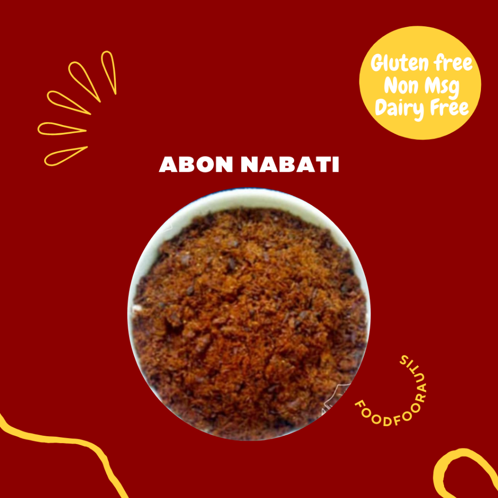

Abon Nabati Non Msg Non Pengawet Gluten Free