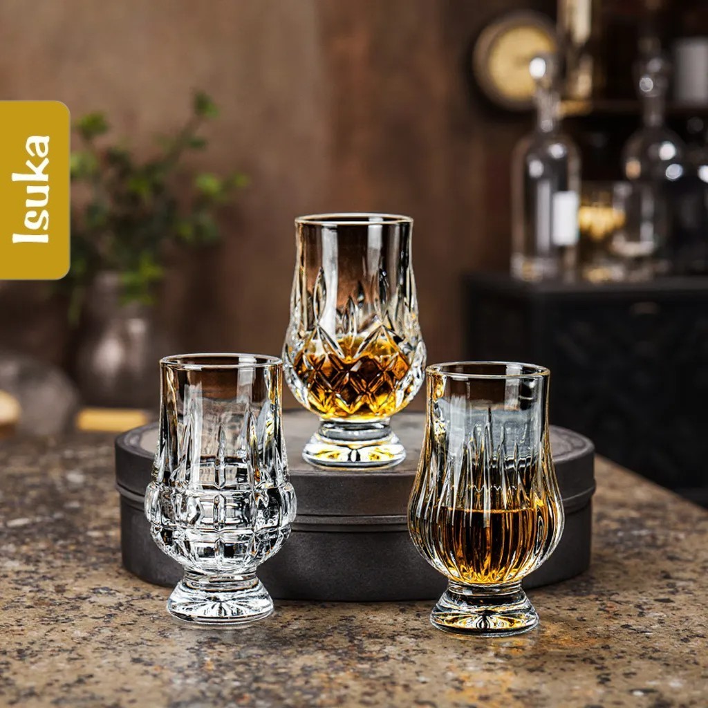 Gelas Kaca Tebal Motif Gelas Wine Whiskey Glass Sloki Aesthetic Whisky Glass Gelas Minum Wine Champa