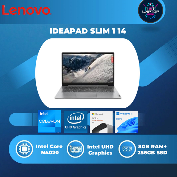 LENOVO IDEAPAD SLIM 1 14 N4020 8GB 256GB W11+OHS
