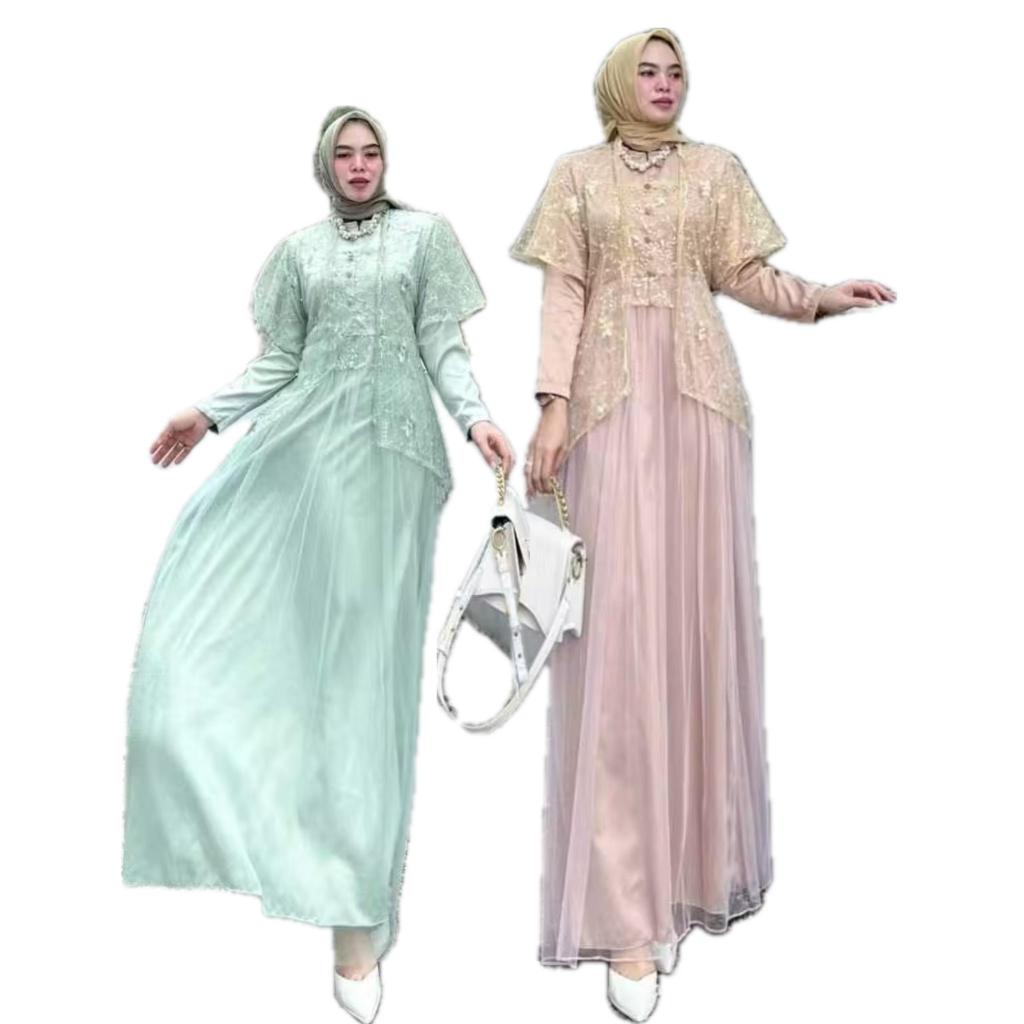 JENNA - GAMIS PESTA DRESS MUSLIM KONDANGAN NIKAHAN LAMARAN LEBARAN