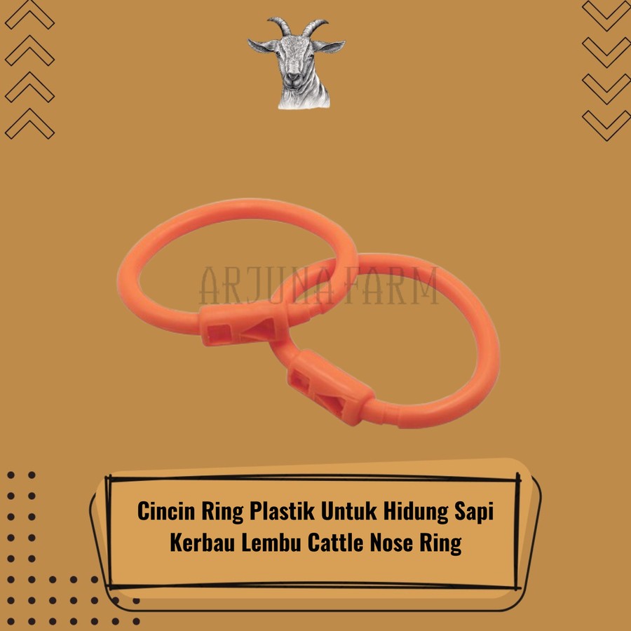 Cincin Hidung Bull Ring Plastik Sapi Bull Ring Sapi Lembu Kerbau