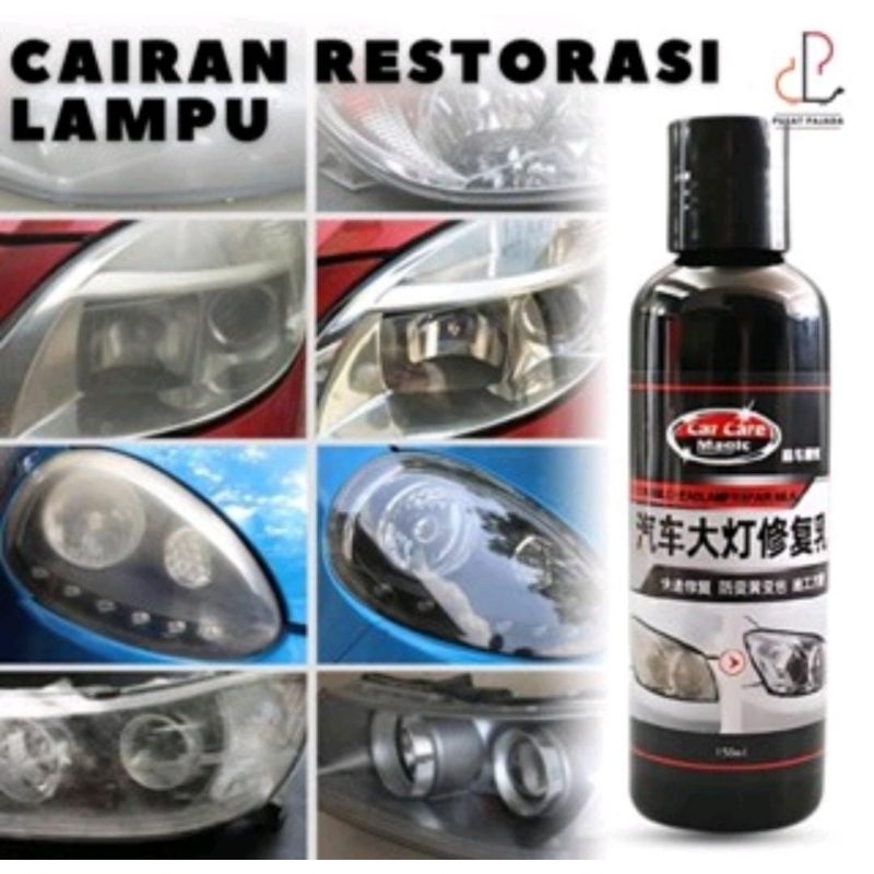 Headlamp restorer pembersih lampu mobil motor cairan pengkilap pembersih kuning jamur kusam kaca lam