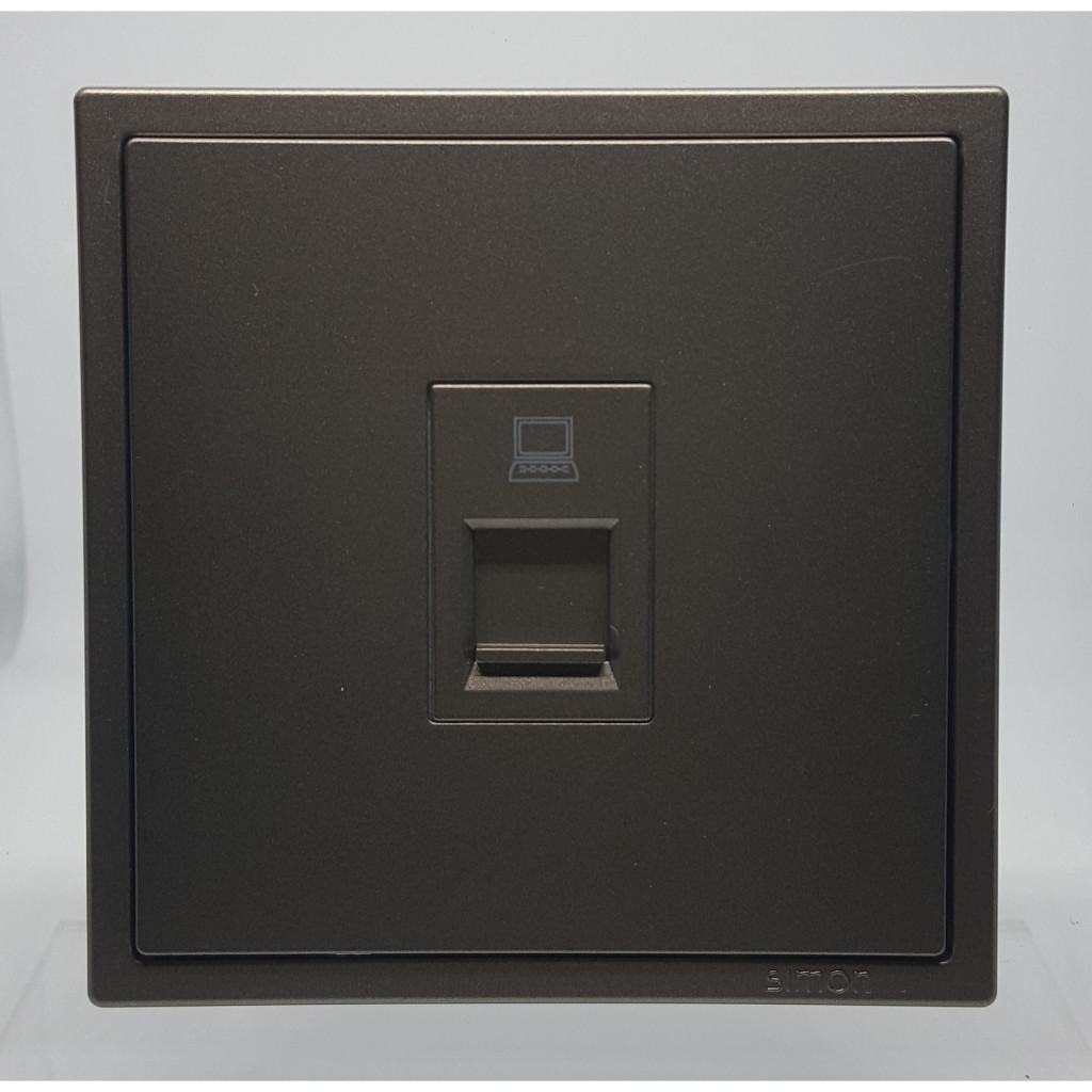 SIMON I7 GREY OUTLET DATA CAT 6 RJ 45