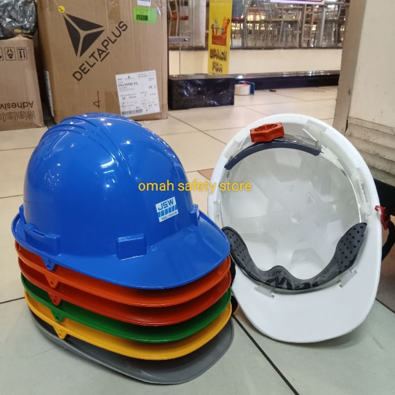 Helm Safety Proyek Merk JSW New Fastrack + Dagu murah