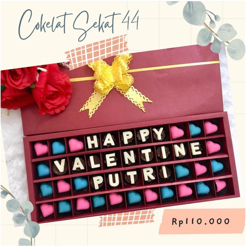 

Coklat sekat 20 / Coklat Huruf / Kado Unik / Kado Valentine