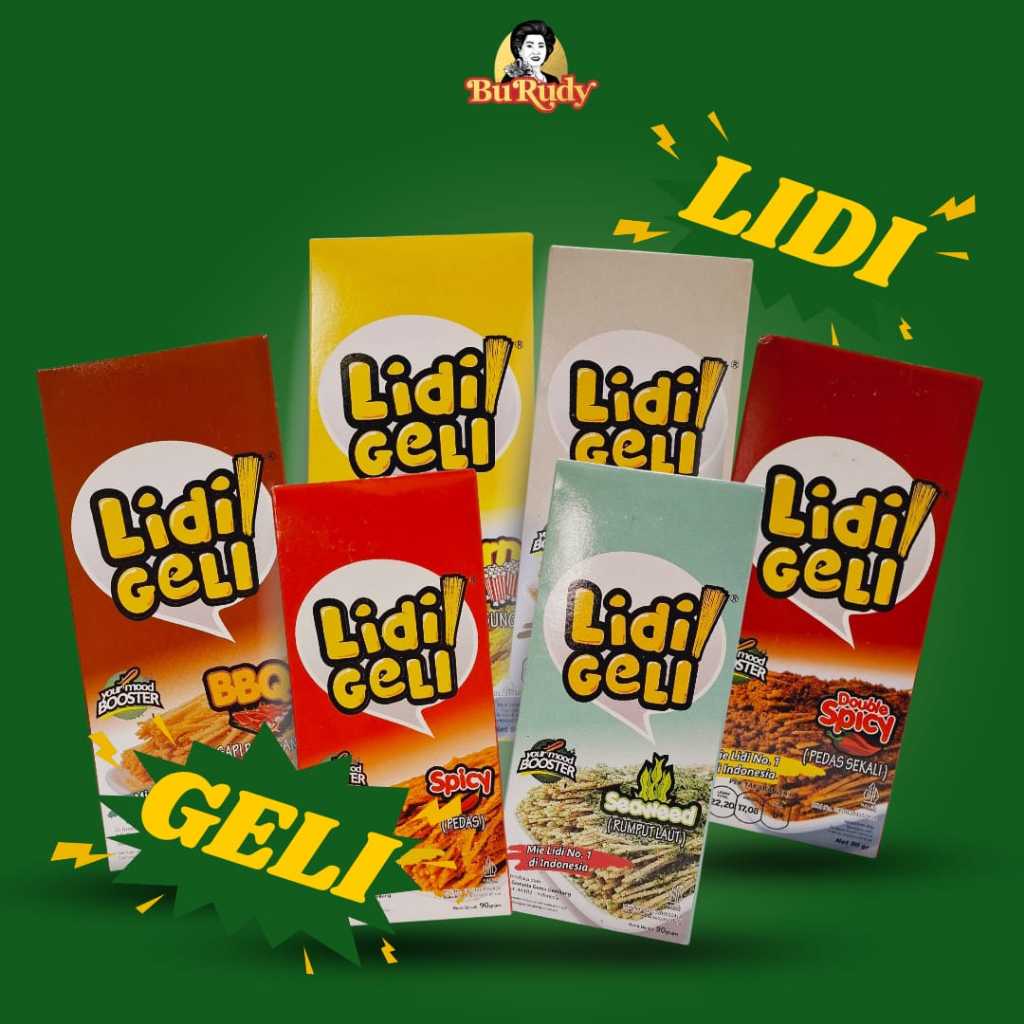 

(Lidi Geli) Mie Lidi Aneka Rasa 90gr