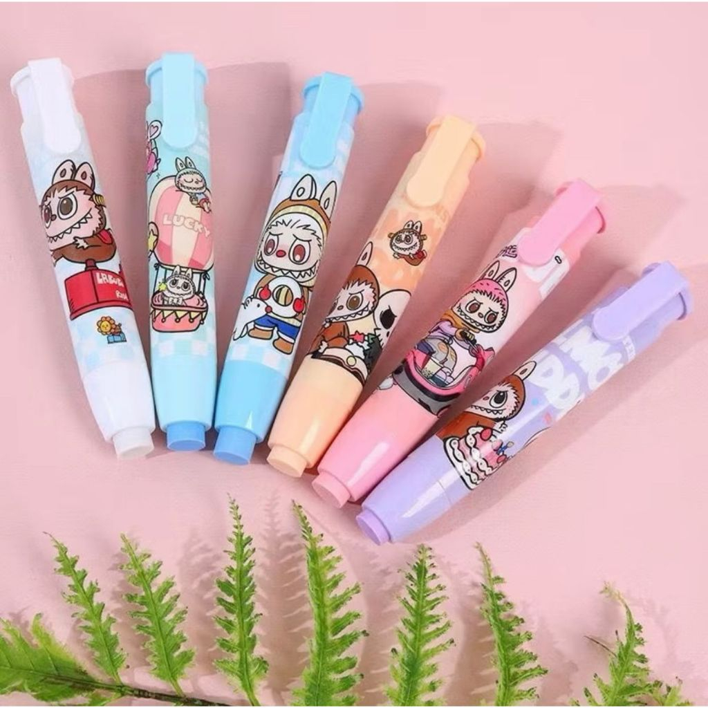 

Penghapus Pensil Mekanik Motif Karakter Labubu / Penghapus labubu Bentuk Lipstick Lucu