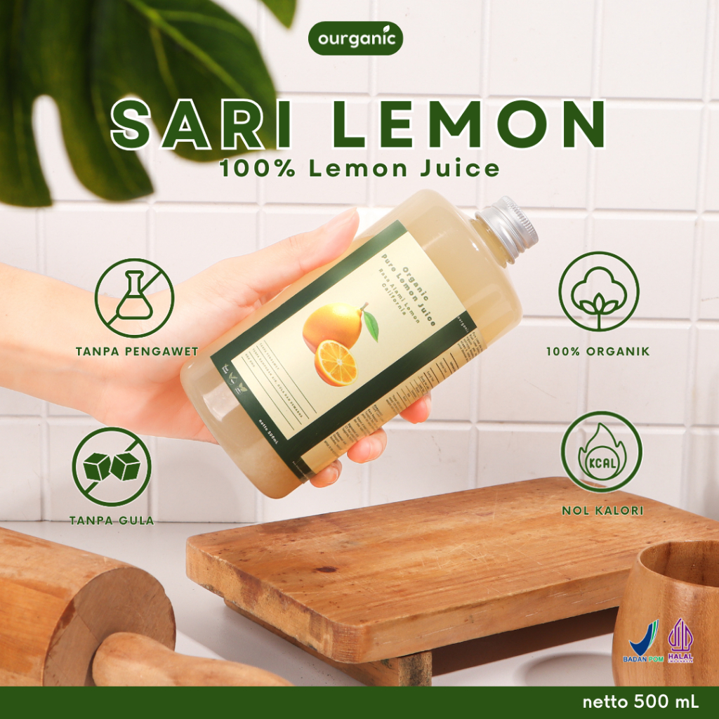 

OURGANIC Sari Lemon Organik 500ml / 100% Lemon Juice