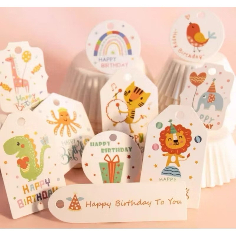 Hang Tag Happy Birthday Hang Tag Minuman Hang tag Produk Hang Tag Makanan Hang tag Kemasan Hang tag 