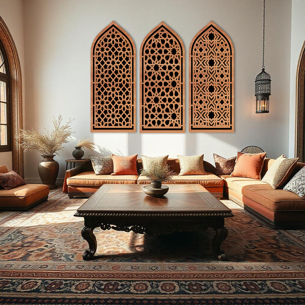 [Hiasan Dinding] ISLAMIC AESTHETIC SET WALL DECOR MIHRAB MUSHOLLA 2 LAYER