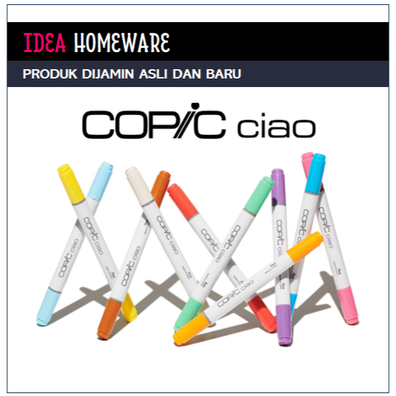 

Spidol Marker COPIC CIAO Y Original Japan Baru Harga Satuan Alcohol Base