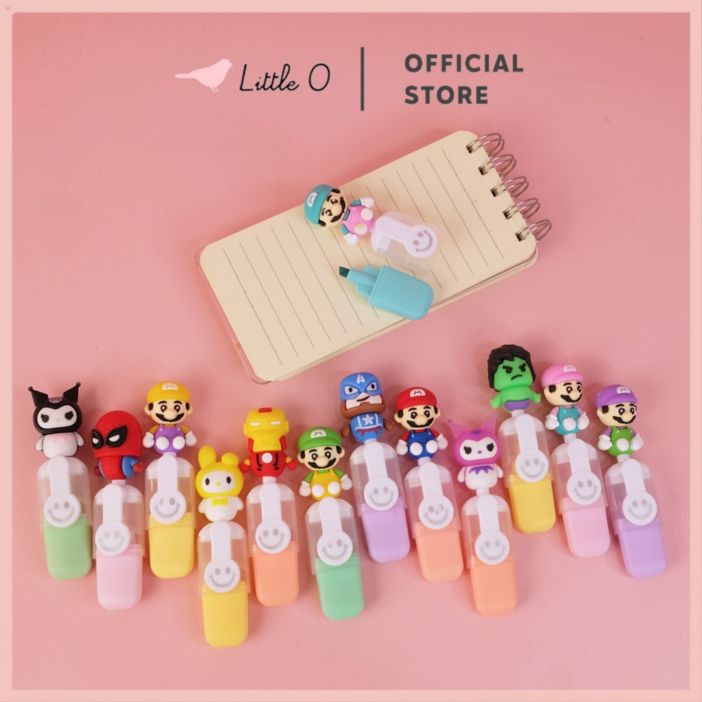 

1PCS Mymelody Supermario Stabilo Set Highlighter Stabillo Lucu Unik Murah Goodiebag