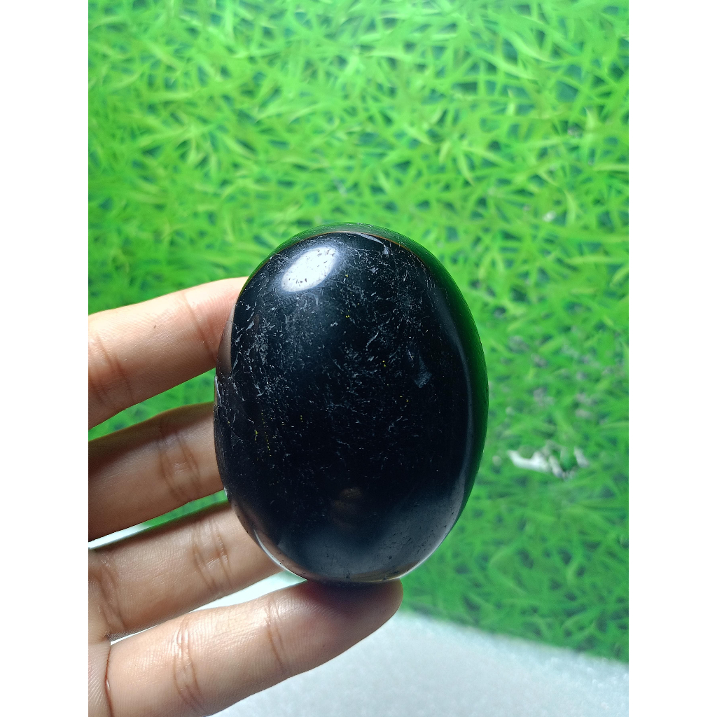 Batu Natural Black Tourmaline Palm (1)