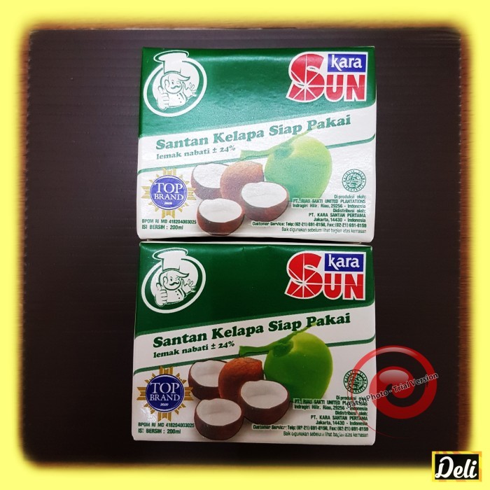 

Sun Kara Santan Cair Sachet Coconut Kotak 200ml