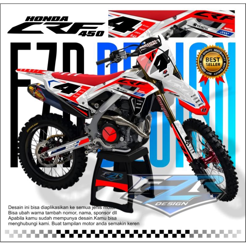 Stiker Decal Crf 450 Full Body Terbaru 2025