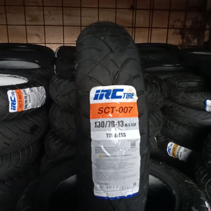 BAN BELAKANG TUBLES IRC SCT-007 UKURAN 130/70-13 / BAN BELAKANG NMAX / PCX 160 / ADV 150 IRC TUBLES