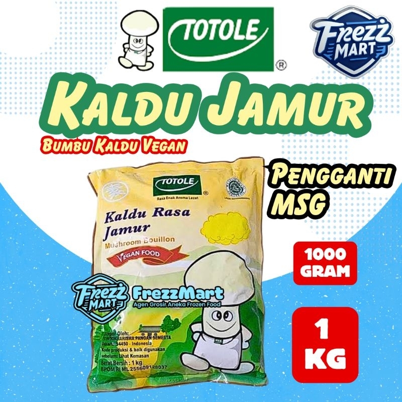 

Totole 1kg Vegan Bumbu Kaldu Rasa Jamur Sehat Halal Vegetarian 1000gr