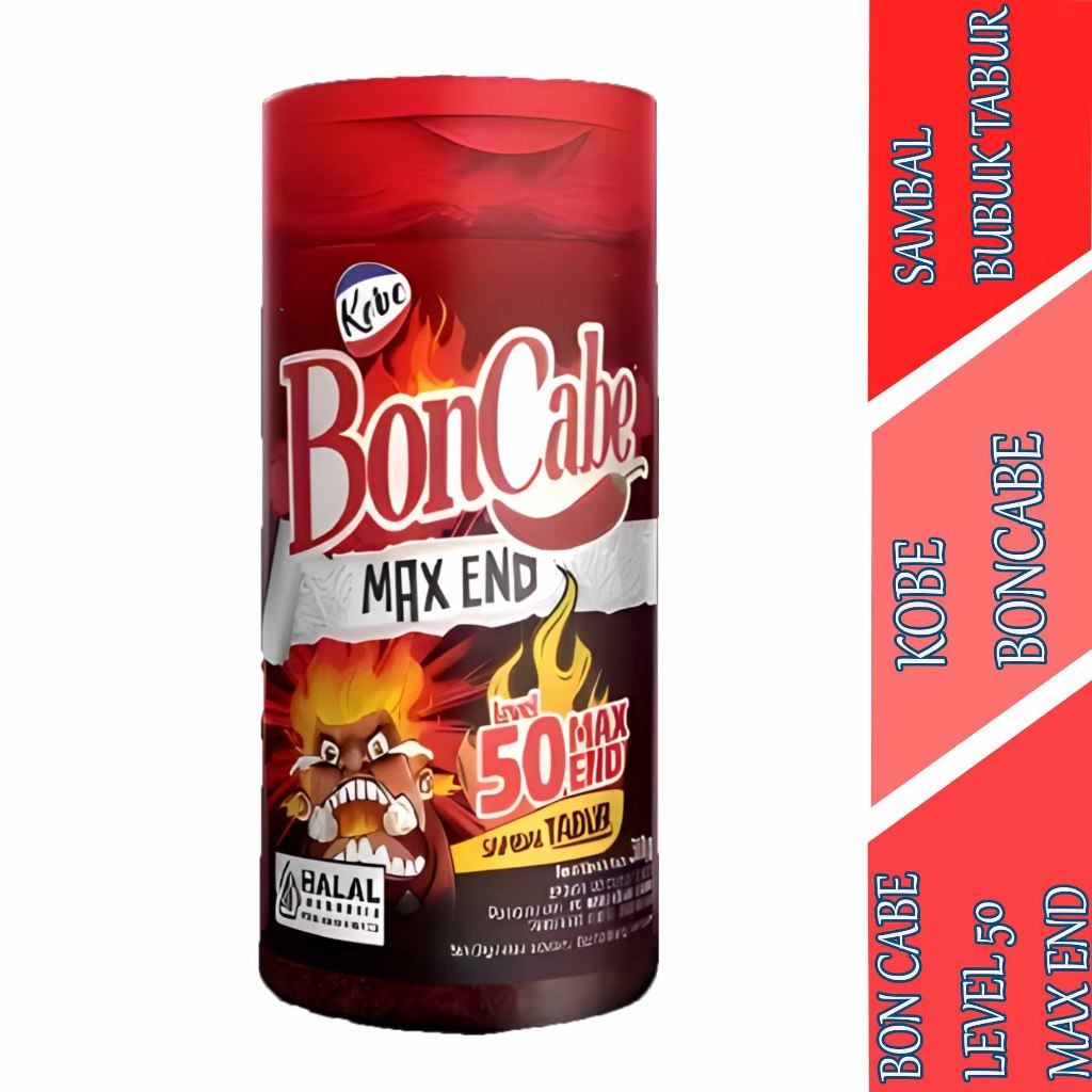 

Bon Cabe Level 50 Max End - Kobe - Sambal Bubuk Tabur - 30gr
