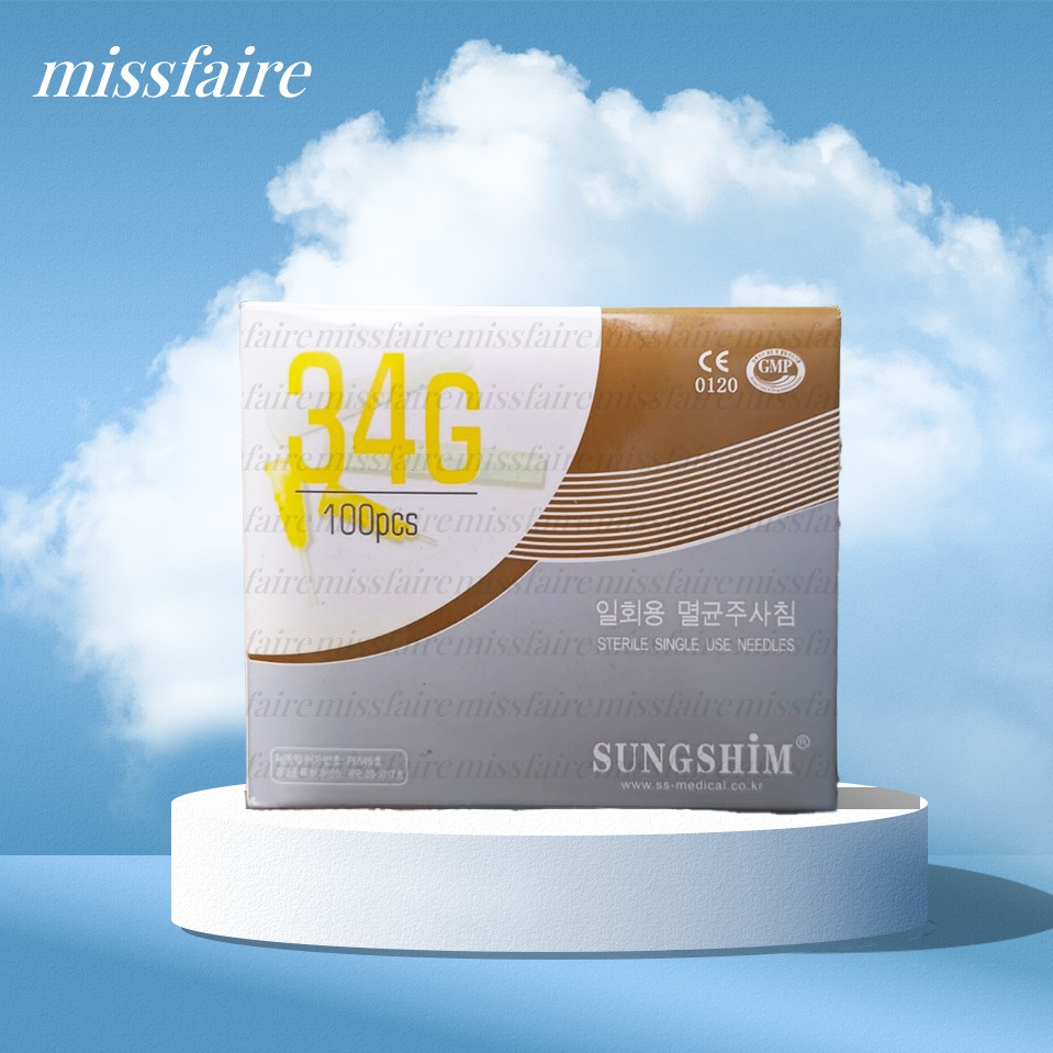 Jarum Meso Sungshim 34G [Ecer - 1,5mm 2,5mm & 4mm]