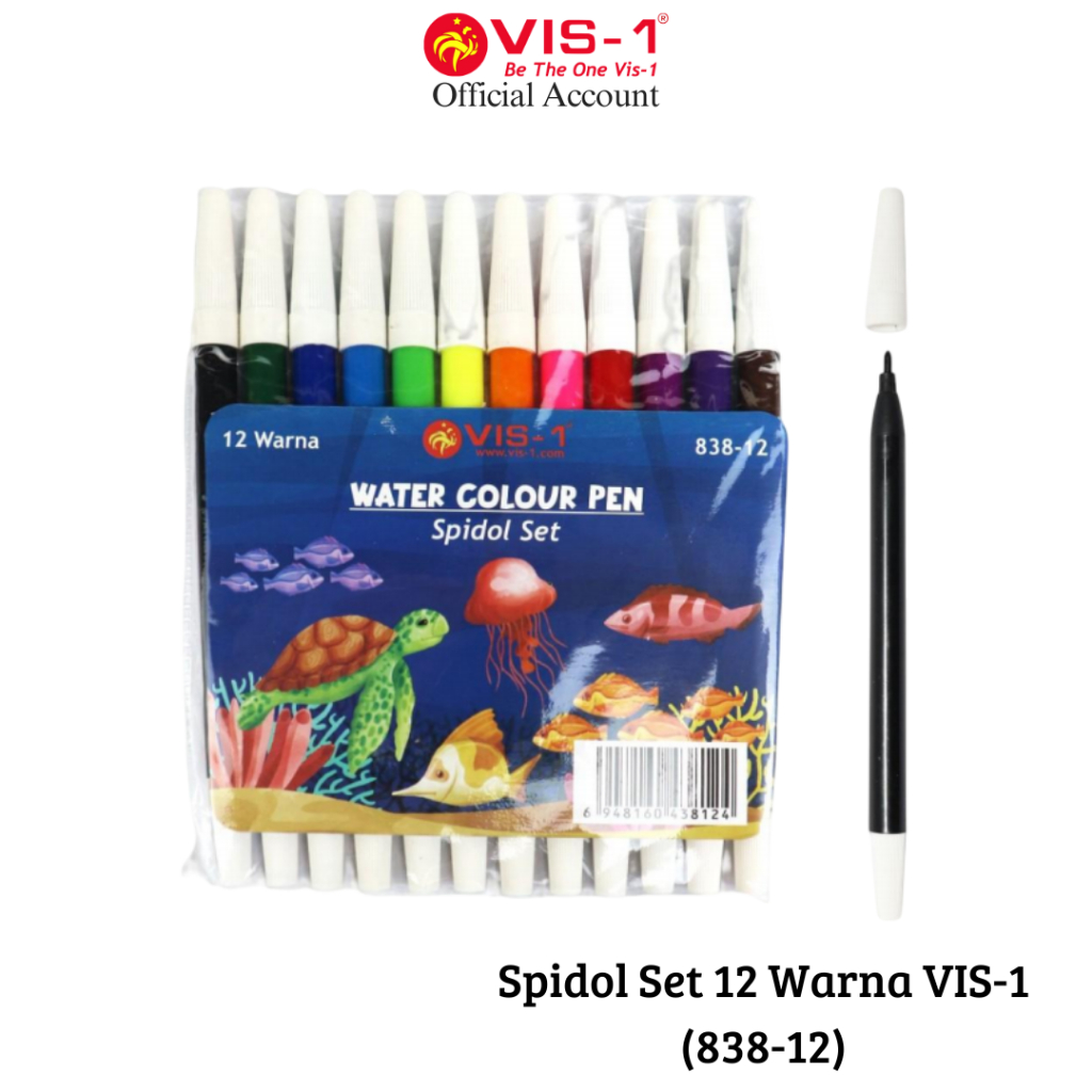 

VIS-1 - Spidol Set 838 / Spidol Warna Sekolah 12 Warna