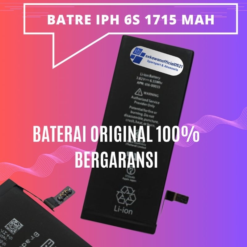 Baterai Batre Iphone 6S Original