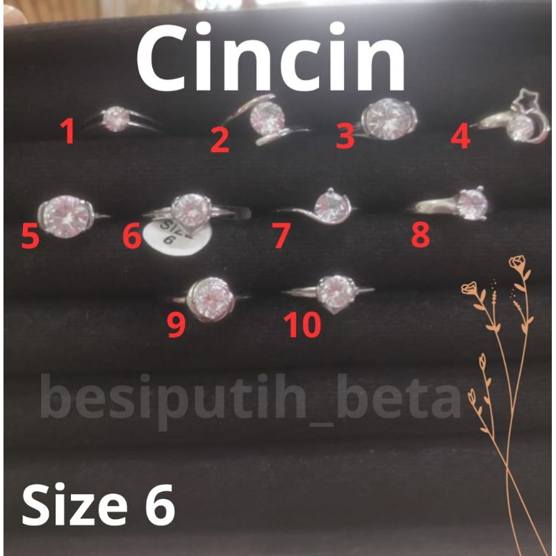 cincin besi putih asli ambon