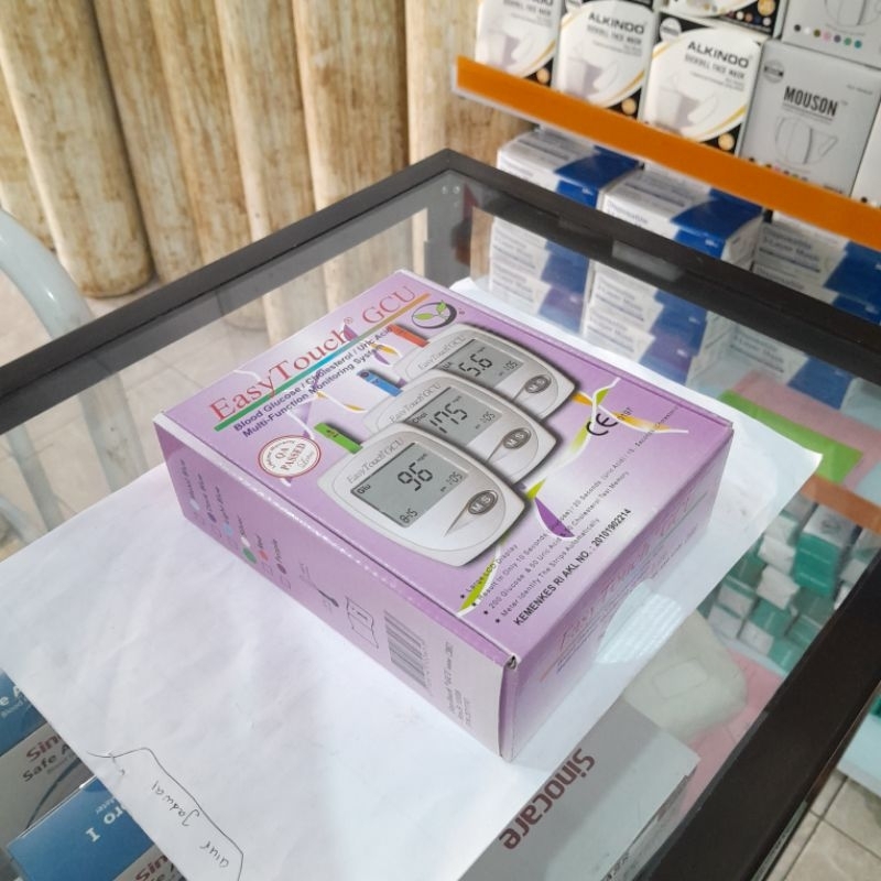 alat cek tensi, gula darah, dan kolestrol (3 in 1 easy touch)