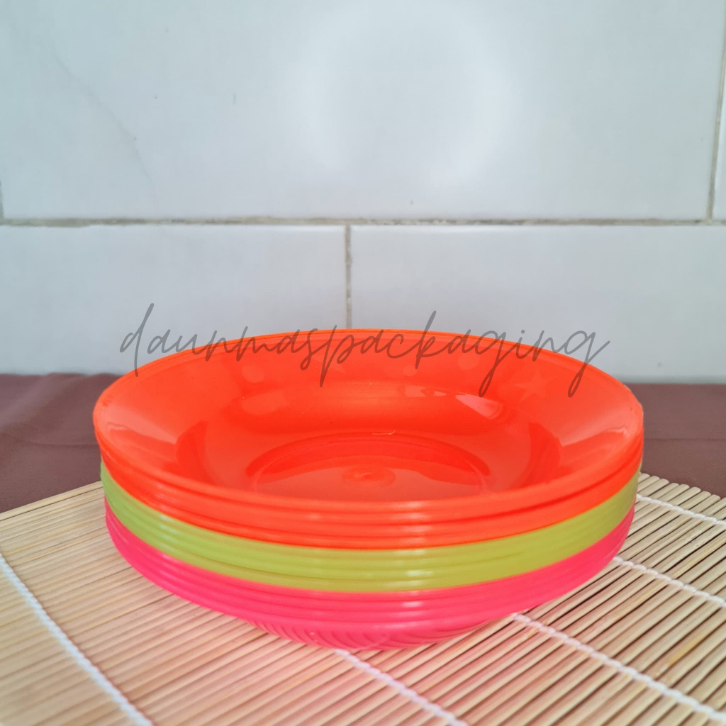 Piring Kecil Lepek 1LUSIN Piring Plastik Kecil [12pcs]