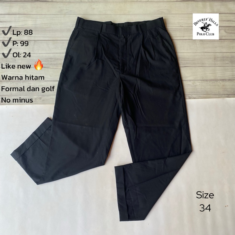 Celana BEVERLY HILLS POLO CLUB like new/ celana golf dan formal