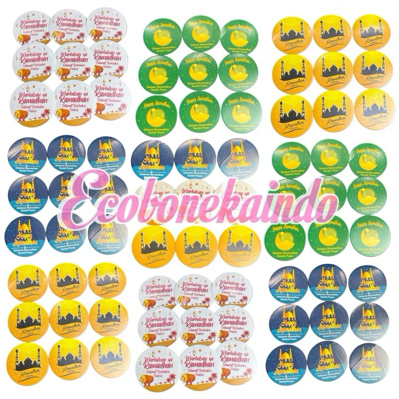 

Sticker toples ramadhan/sticker puasa ramadhan Stick bulat stiker kemasan parcel Hampers per pcs 2025 Ecobonekaindo