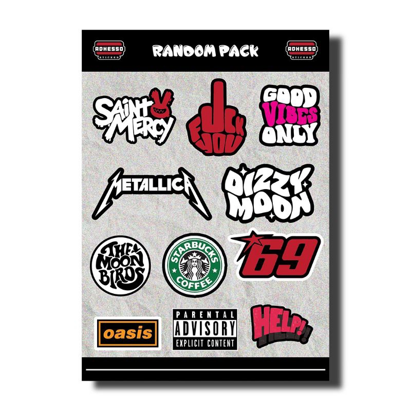 

Random Pack Stiker Vinyl Anti Air – 12 Pcs | Stiker Unik & Tahan Lama