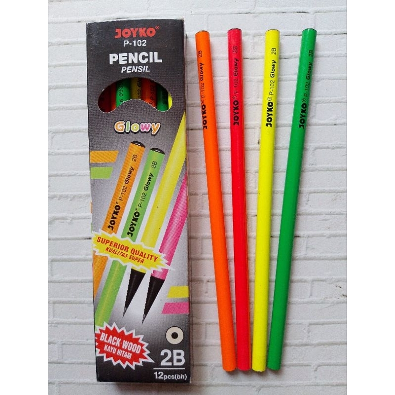 

(12PC) PENSIL 2B JOYKO HITAM P-102 NEON