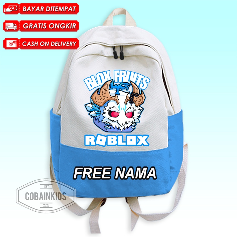(BISA COD) Tas Ransel Anak Usia 3-12Thn MOTIF ROBLOX FRUIT BLOX / String Bag Anak FRUIT BLOX ROBLOX 