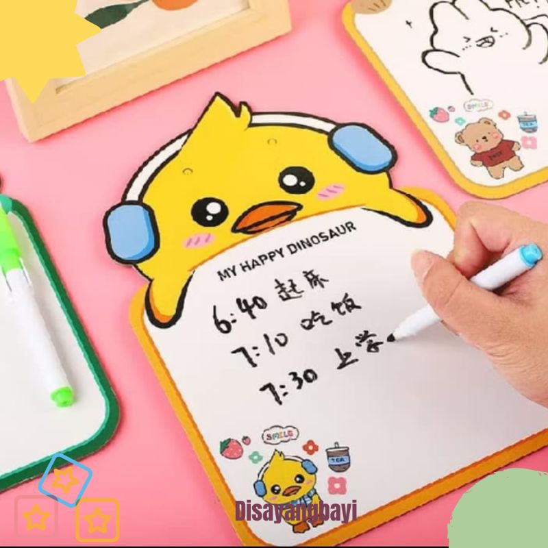 

M095 MAINAN EDUKASI ANAK PAPAN TULIS MINI BISA DIHAPUS FREE SPIDOL & PENGHAPUS Disayangbayi