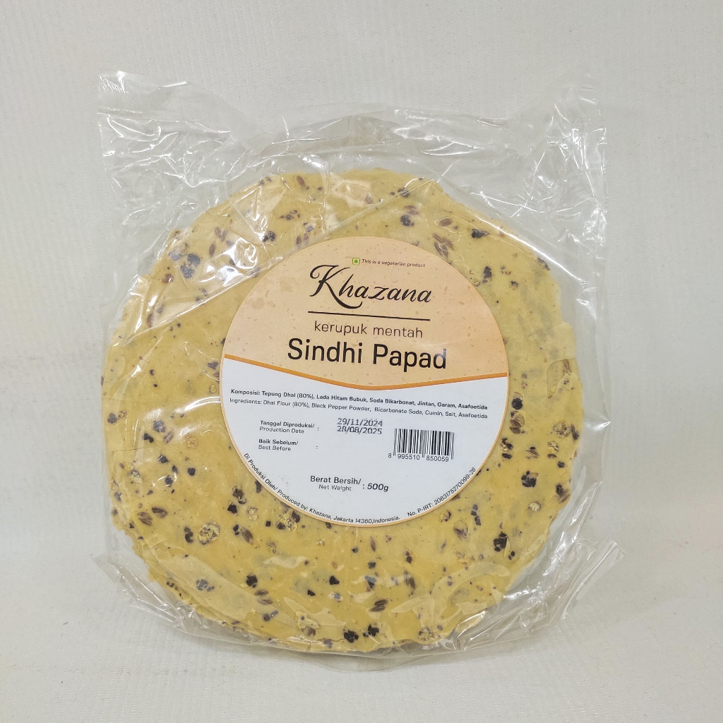 

KHAZANA SINDHI PAPAD 500 G