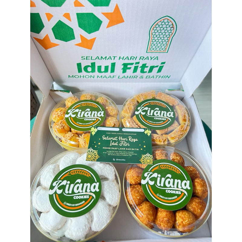

hampers idul fitri isi 4 toples 250gr
