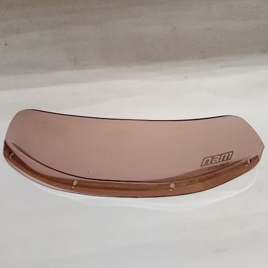 visor batok lampu depan yamaha robot v80 v 80 custom nam project coklat smoke
