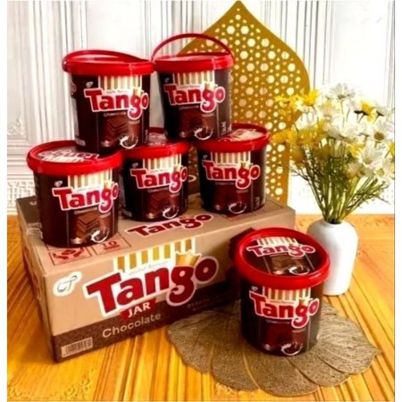 (karton) tanggo jar isi 6pcs || wafer tanggo kemasan timba