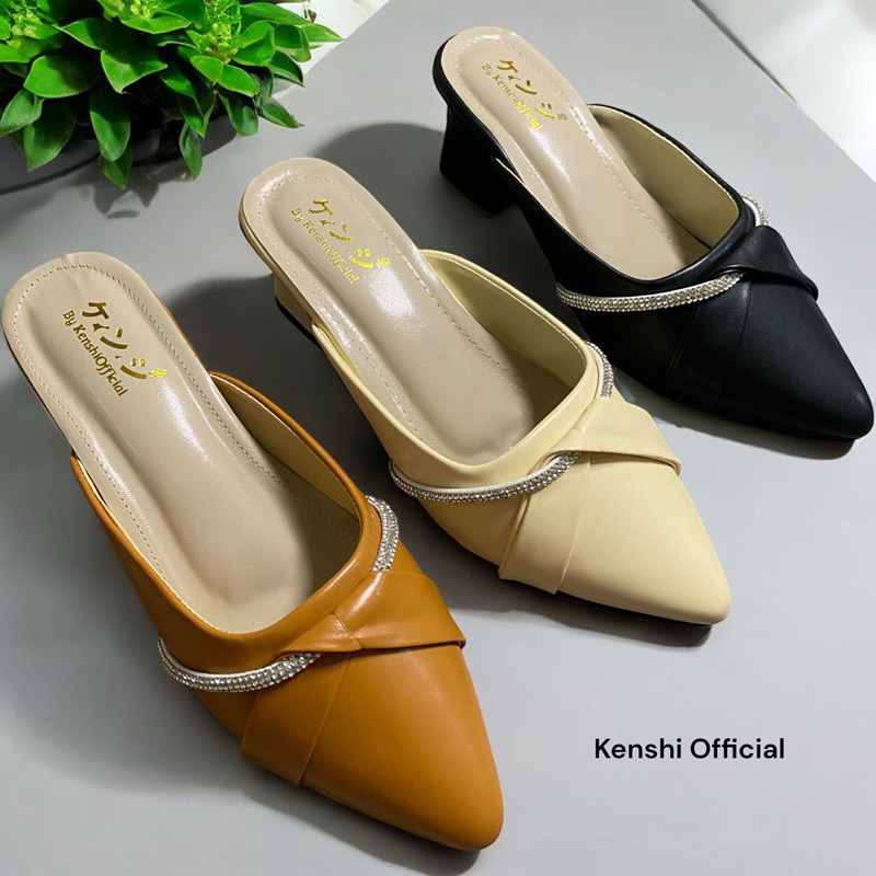 KenshiSandal Wanita Bustong BJ 105 hak 5cm Heels Bustong Terbaru