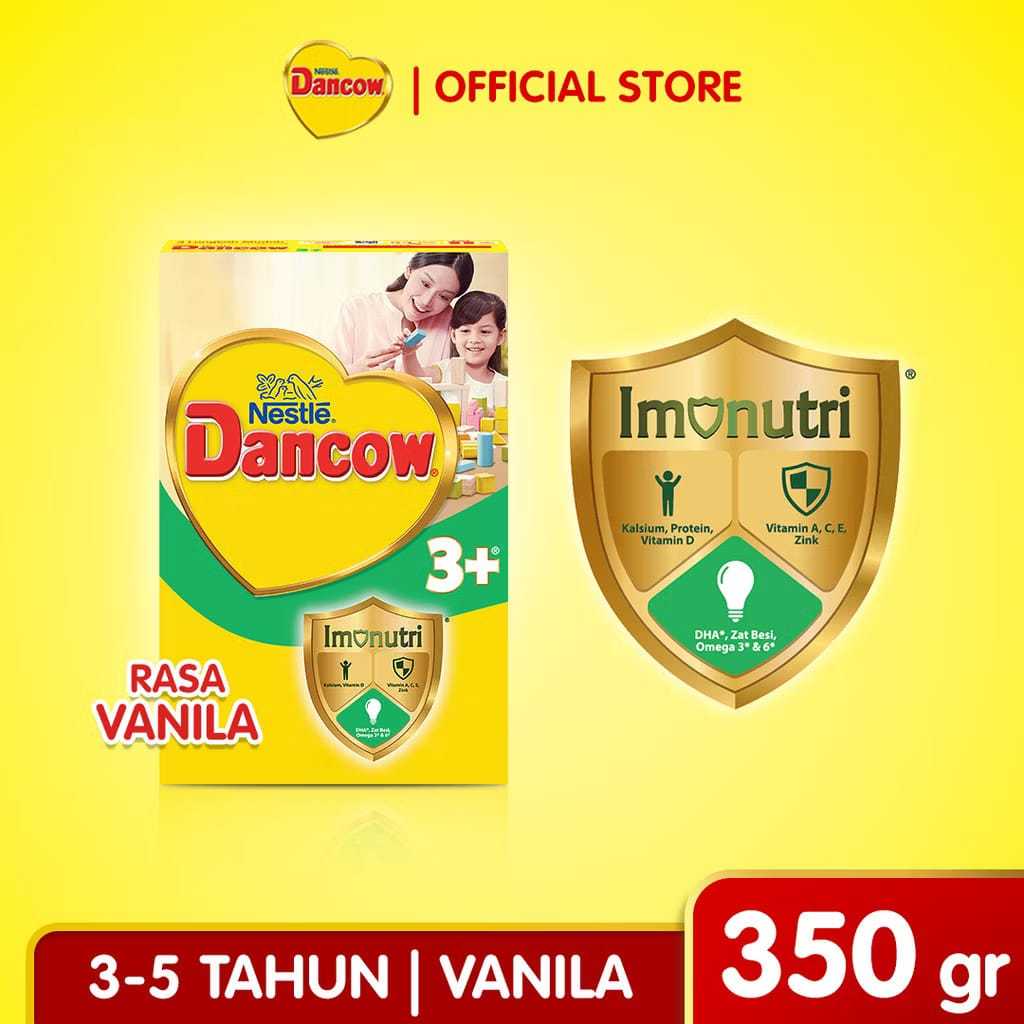 

Nestle Dancow 3+ Susu pertumbuhan rasa vanilla 3-5 tahun 350gr