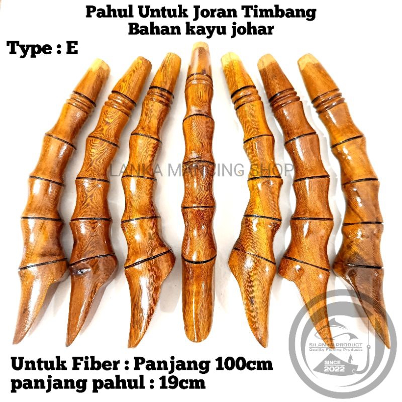 Pahul/Gagang Joran Timbang Bahan Kayu Pilihan Premium Set 7