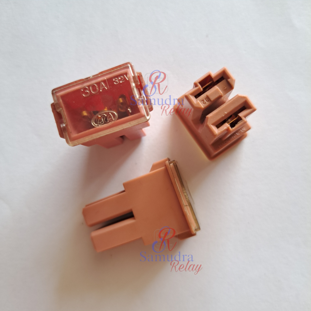 Sekring Sikring Sekering Pusat PAL Fuse Female Cewe warna pink merah muda 30A Besar (ORI ASLI)